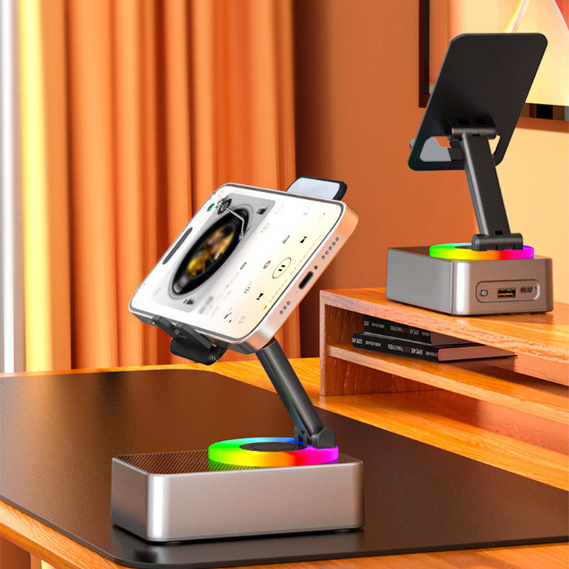 SmartSpeaker | Multifunktionaler Handyhalter mit Bluetooth-Lautsprecher