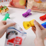 Bunte Magnetische Lebensmittelverschlussclips (6 Stück)