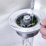 Hochwertige Edelstahl-Küchenspüle mit 3-in-1 Abflussfilter