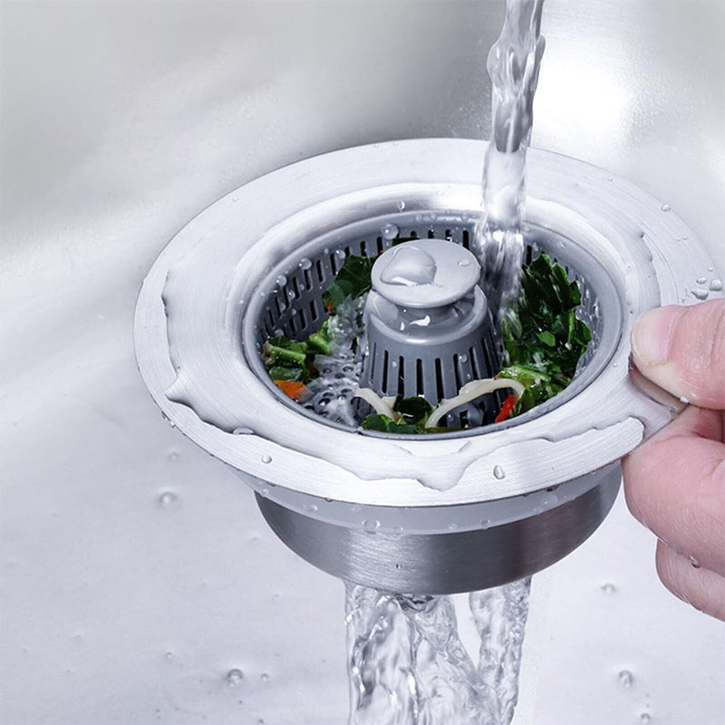 Hochwertige Edelstahl-Küchenspüle mit 3-in-1 Abflussfilter