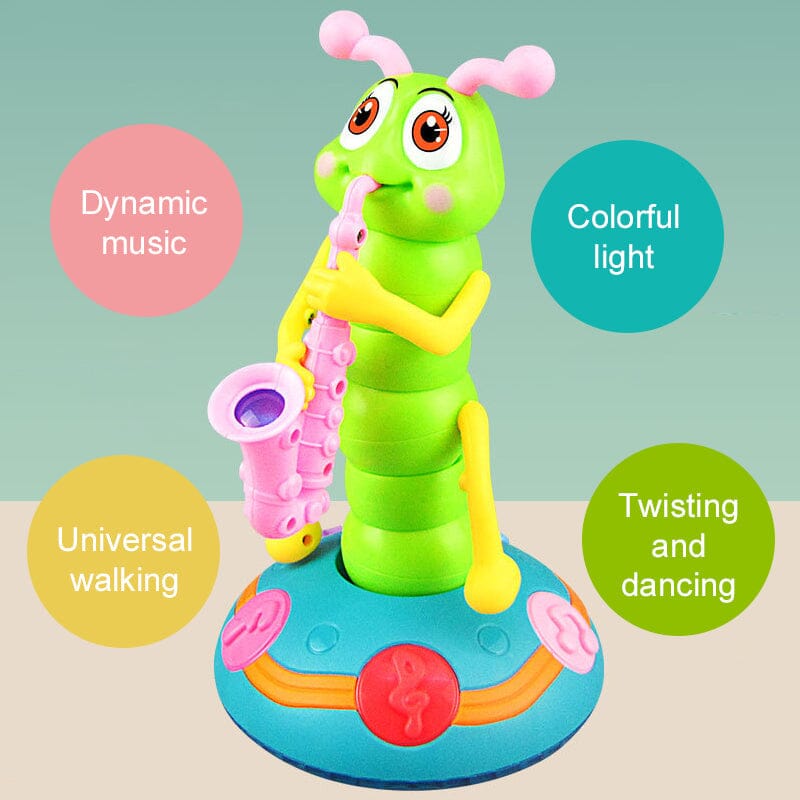 Kreatives Musikspielzeug: Elektronisches Raupe Saxophon für Kinder
