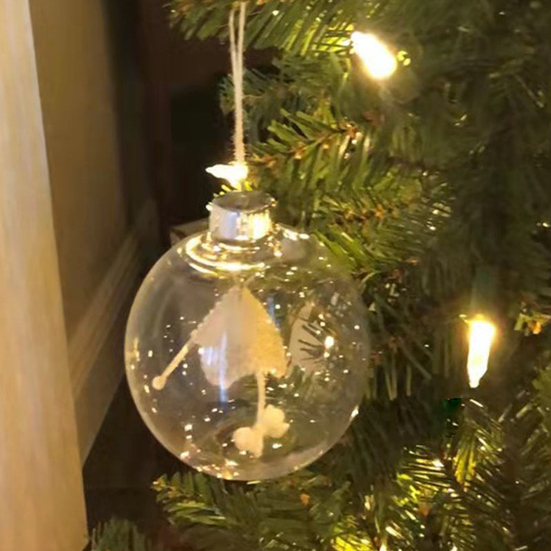 Strickball Weihnachtsornamente zur Dekoration für den Baum