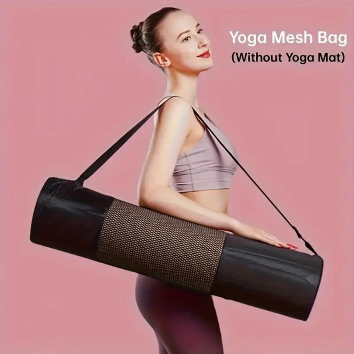 Yoga Mat Carry Bag for Active Lifestyles | Black | Breathable