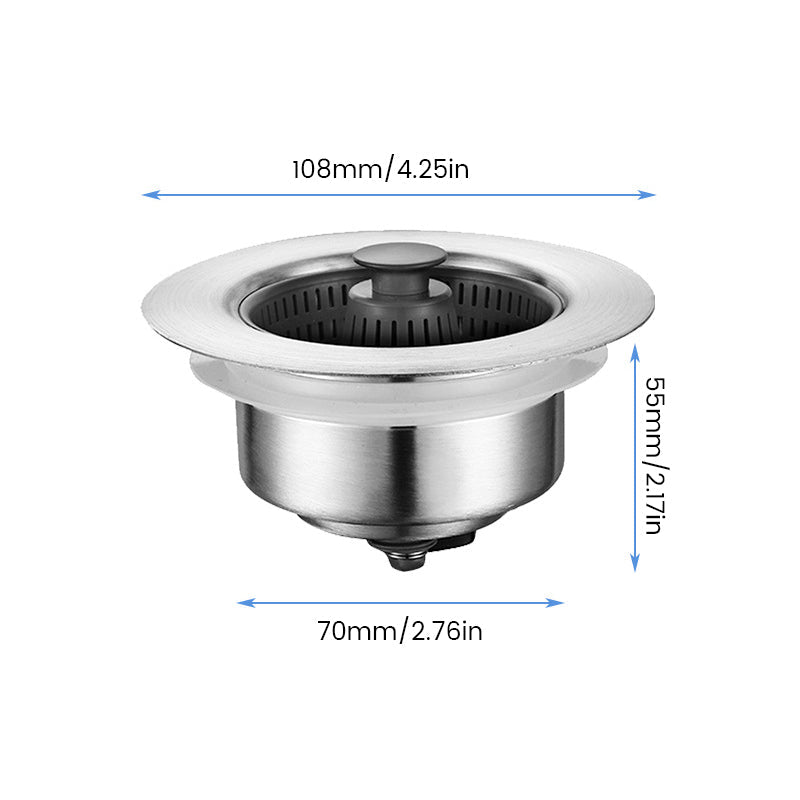 Hochwertige Edelstahl-Küchenspüle mit 3-in-1 Abflussfilter