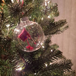 Strickball Weihnachtsornamente zur Dekoration für den Baum