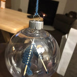 Strickball Weihnachtsornamente zur Dekoration für den Baum