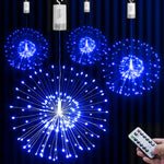 Funkelnde LED-Lichterkette Glanzzauber | 150/200 LEDs | 8 Modi mit Fernbedienung | Wetterfest | Warmweiß, Kaltweiß, Bunt oder Blau