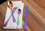 Regenbogen Besteckset (4-teilig) – Buntes Essbesteck