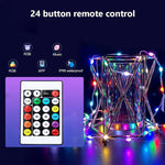 Leuchtende RGB Farblichterkette