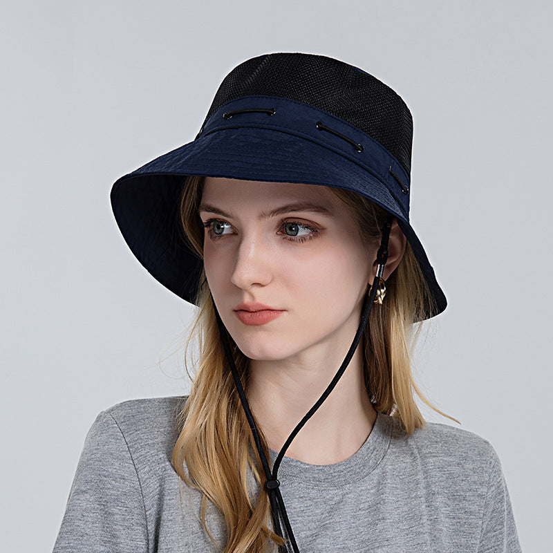 Luftiger Sonnenhut für Damen mit Verstellbarem Kinnband