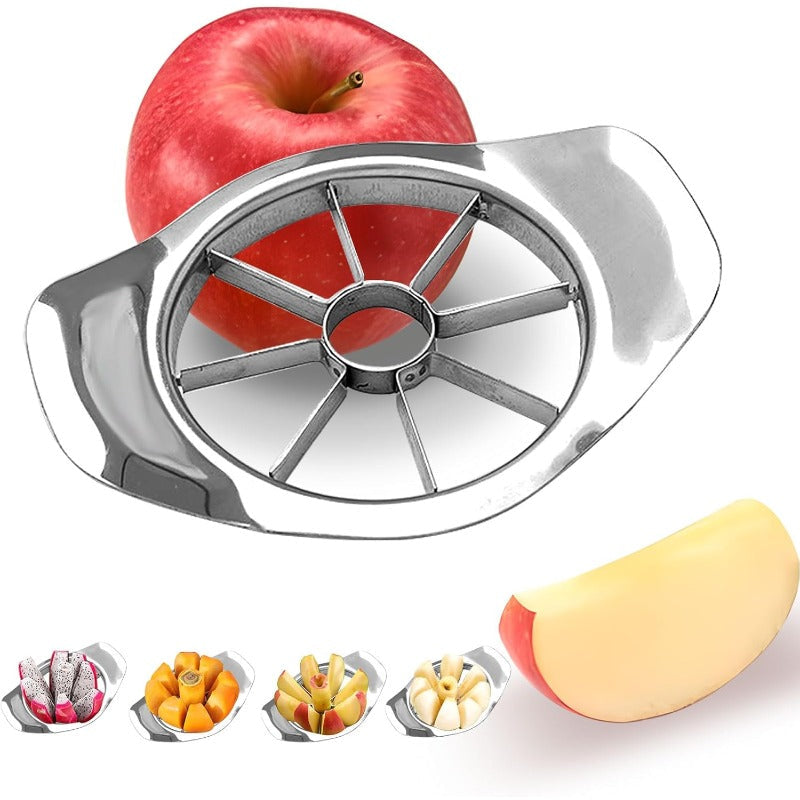Präziser Obstschneider aus Edelstahl für 8 gleichmäßige Scheiben