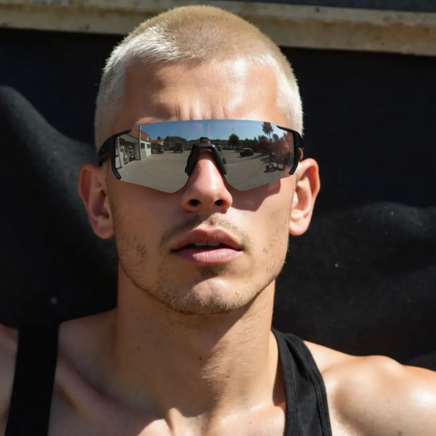 Aktive Herren-Sportbrille mit UV-Schutz - Robust und Stilvoll