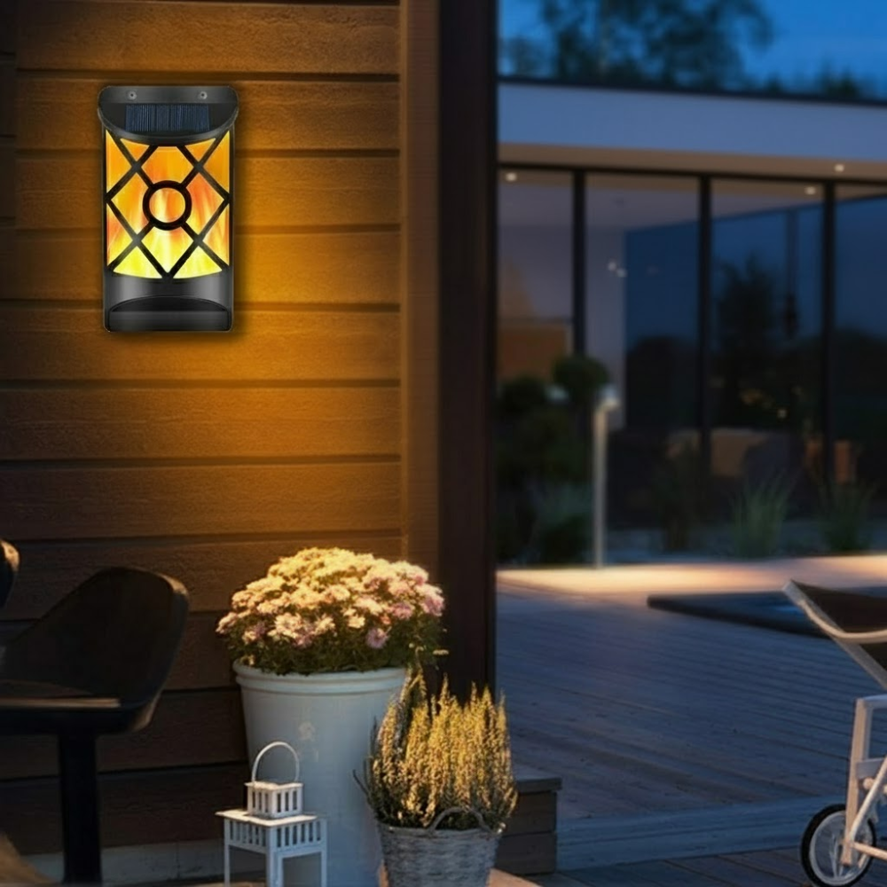 Solarbetriebene Gartenleuchte mit 96 LEDs – Wasserdichte Außenlampe für Garten & Terrasse