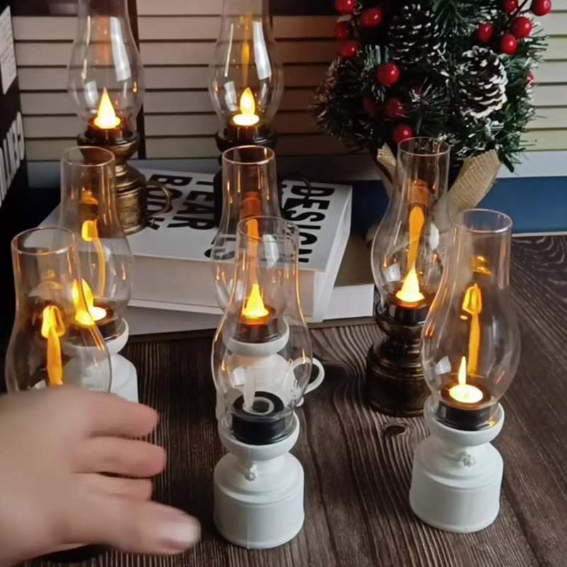 Vintage Öllampe mit LED-Beleuchtung – Elektronisch