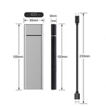 Externe 8TB SSD mit USB 3.1 und Aluminium-Gehäuse