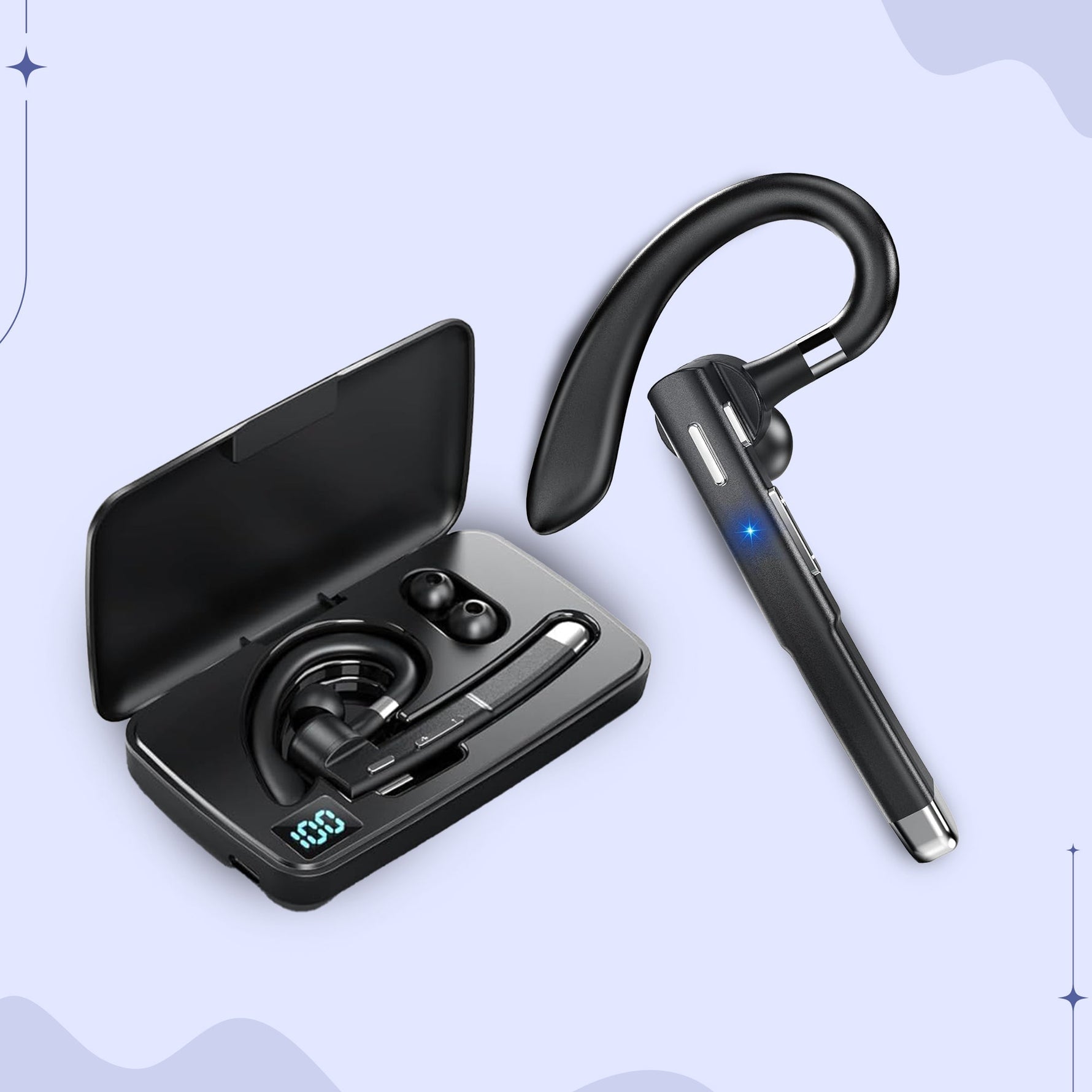 Kabelloses Headset mit Doppelmikrofon und Geräuschunterdrückung