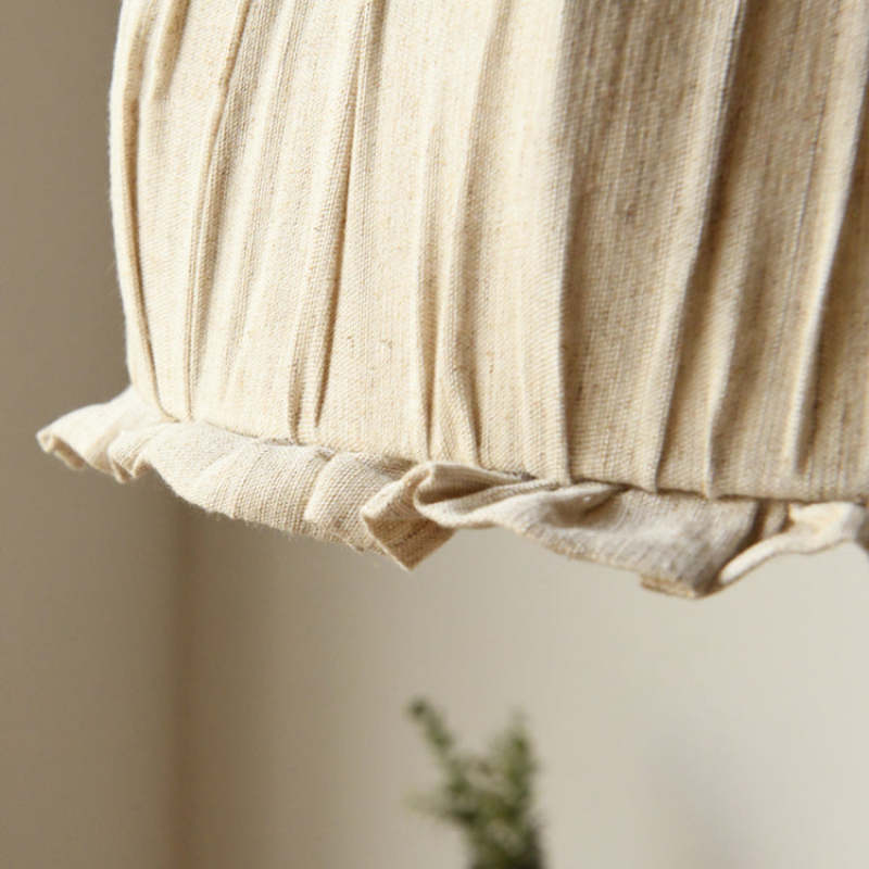 Nordische Eleganz: Verstellbare LED-Pendelleuchte in Beige