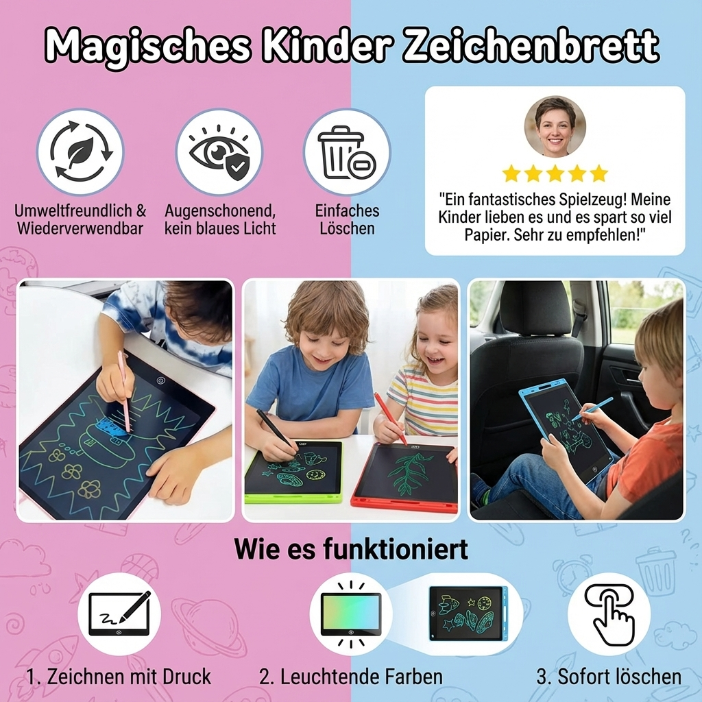 Zeichenbrett für Kinder – Kreatives Malen und Zeichnen