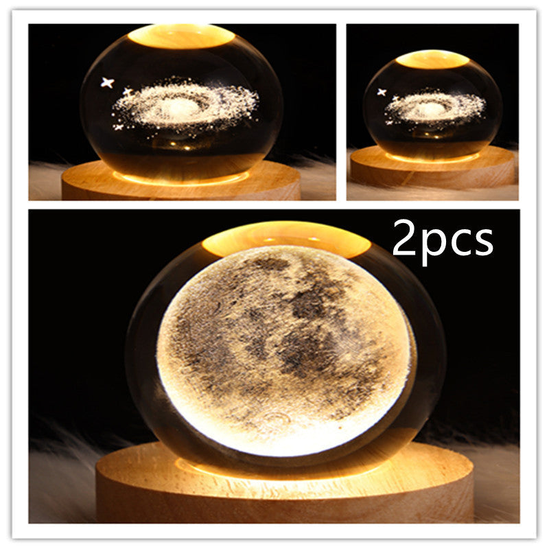 3D Kristalllicht mit LED für eine entspannte Atmosphäre