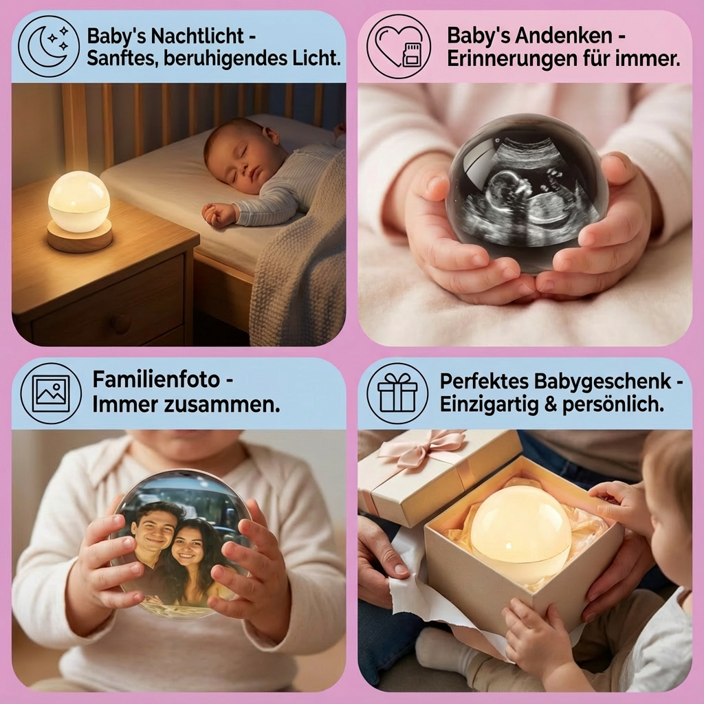 Personalisierte Geschenk-Kugel zur Erinnerung