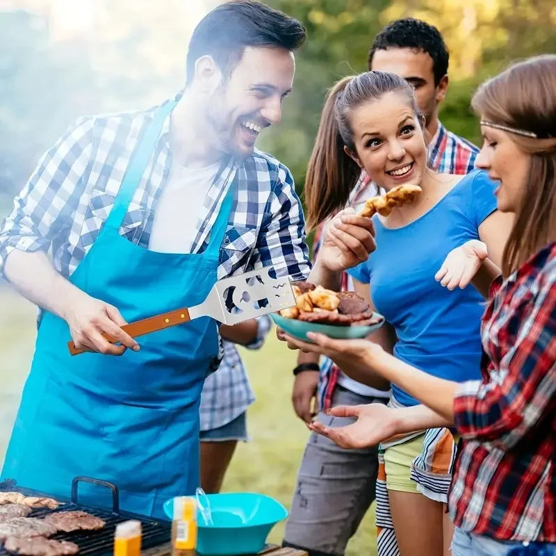 GrillMaster 7-in-1 Multifunctional Stainless Steel Grill Helper