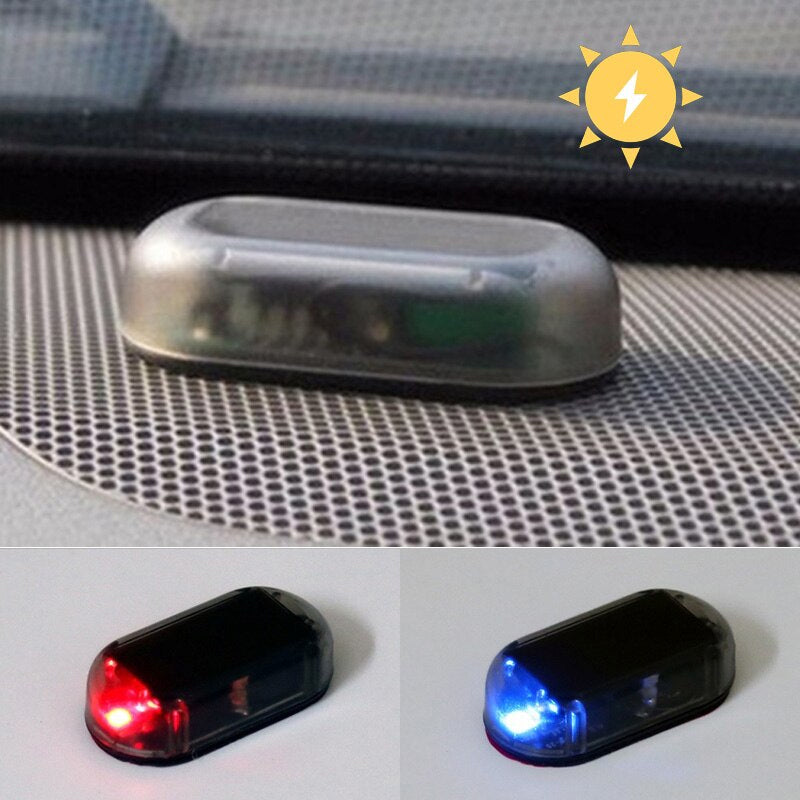Solarbetriebene LED-Warnleuchte für Fahrzeugschutz