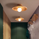 LumiWood | Minimalistische Holz-Deckenleuchte für Flur und Wohnzimmer