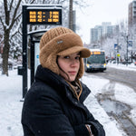 Elegant women's winter hat with a cozy lining for cold days
