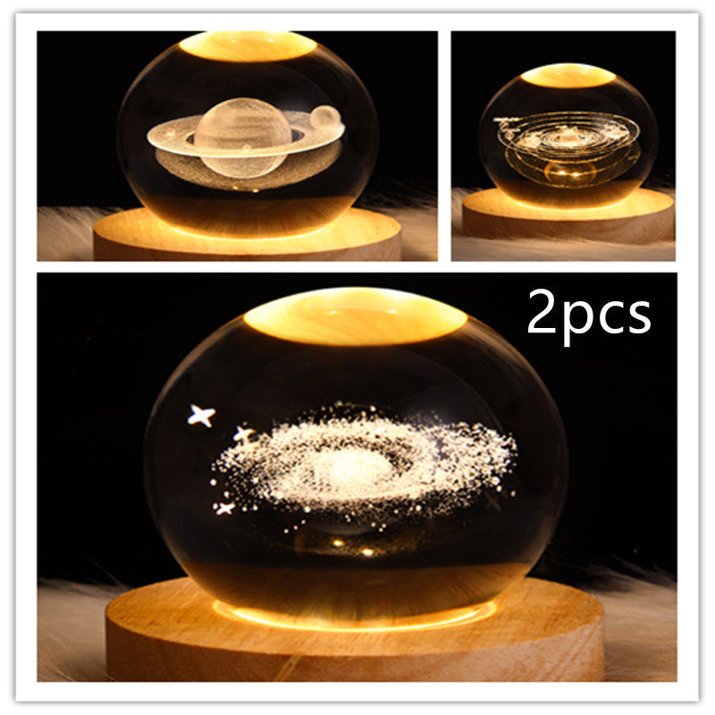 3D Kristalllicht mit LED für eine entspannte Atmosphäre