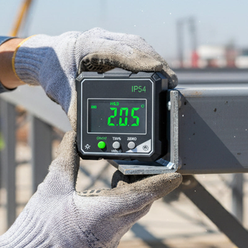 Wasserdichter digitaler Winkelmesser mit Magnetbefestigung