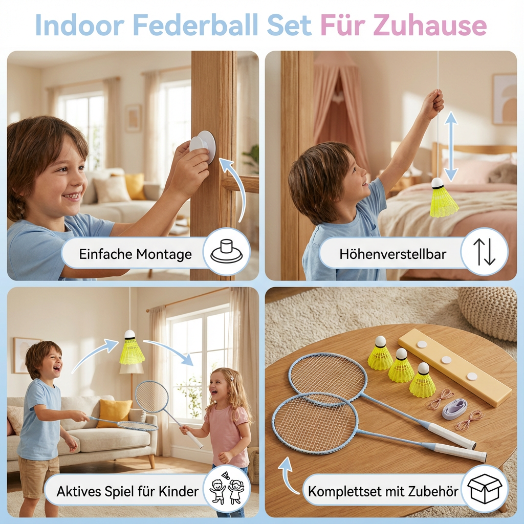 Badminton Set für den Innenbereich – Spielspaß für Zuhause