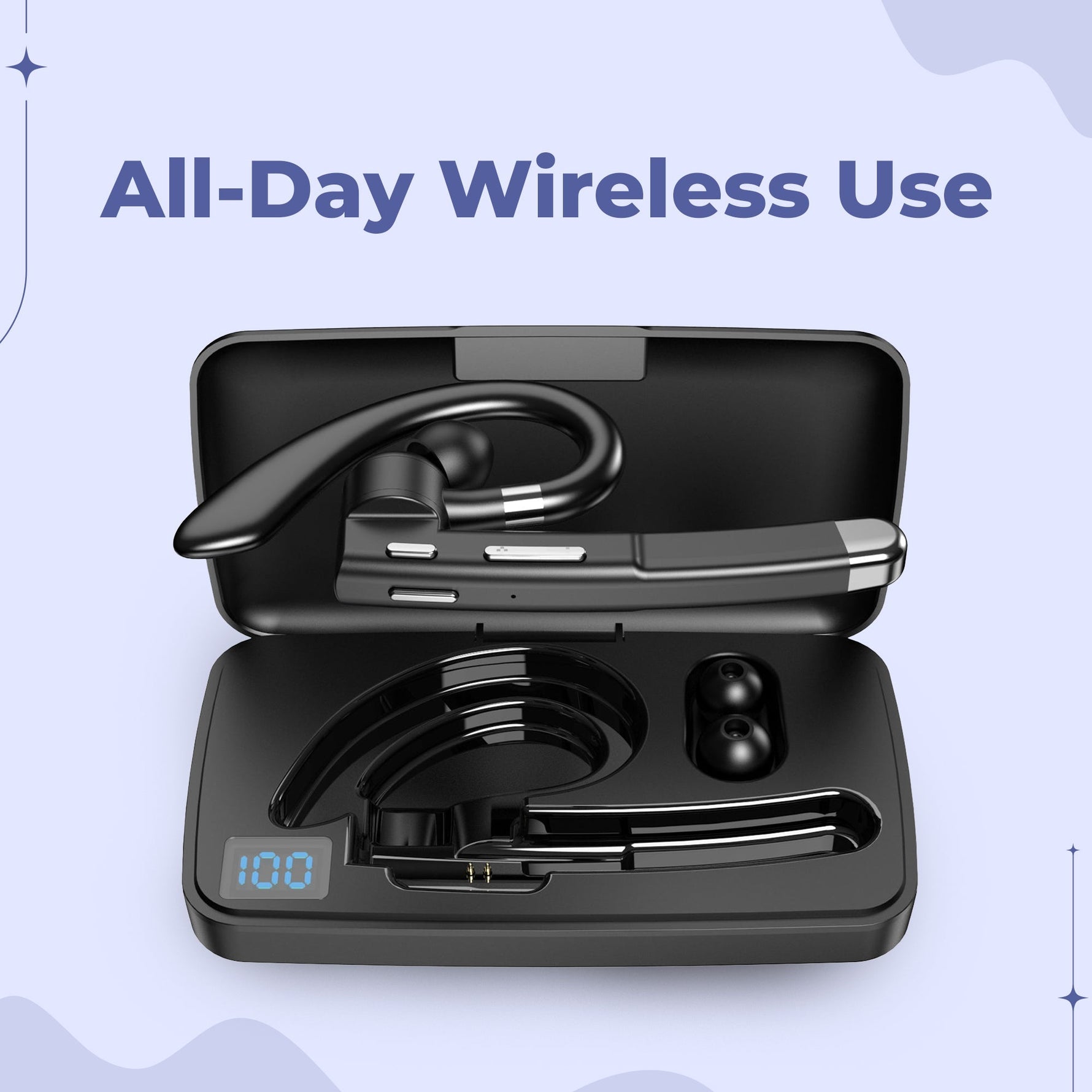 Kabelloses Headset mit Doppelmikrofon und Geräuschunterdrückung