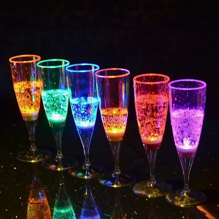 LuminousElegance | LED-Weingläser Set (6 Stück)
