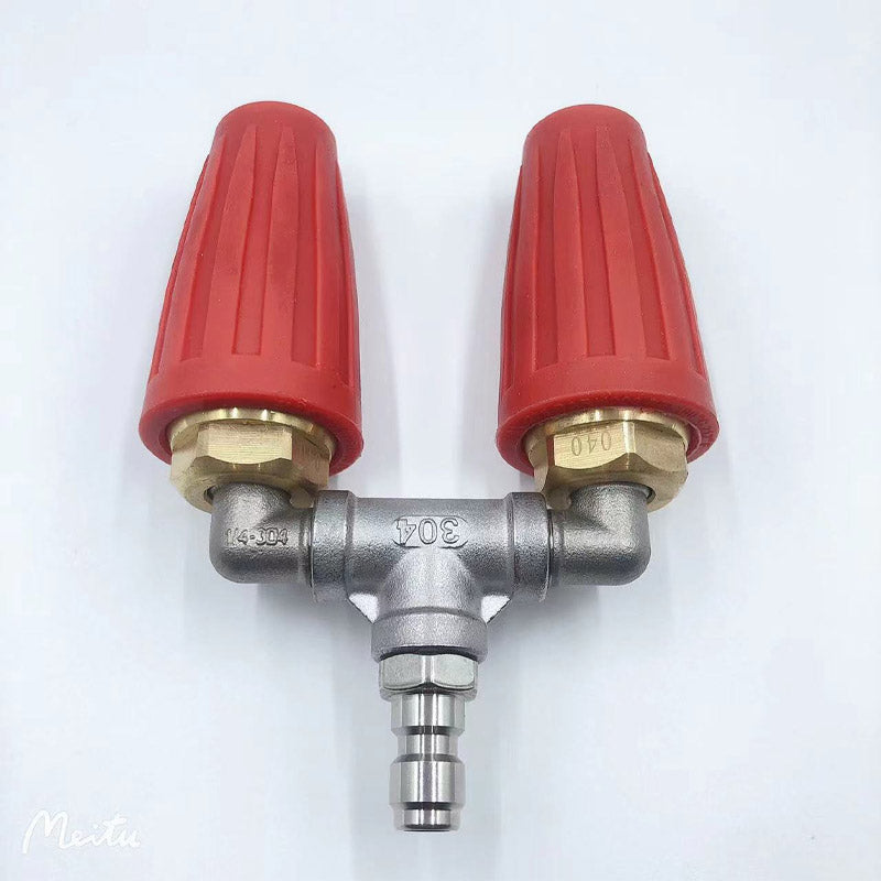 Hochdruckdüse mit Doppel-Turbo für kraftvolle Reinigung
