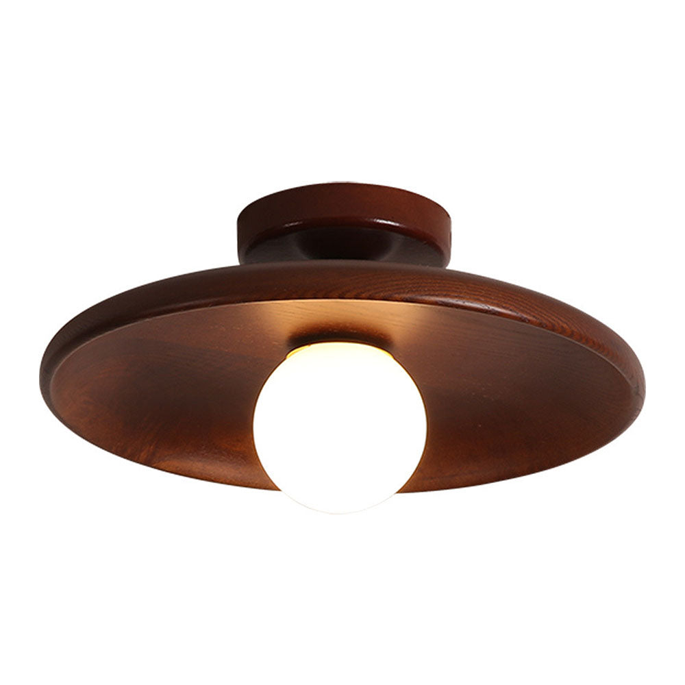 LumiWood | Minimalistische Holz-Deckenleuchte für Flur und Wohnzimmer