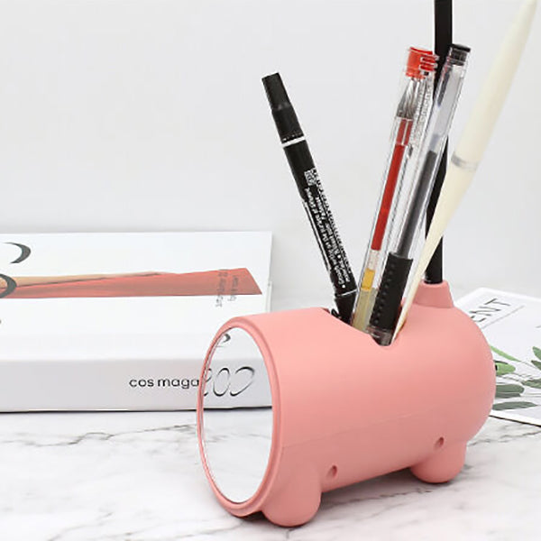 LumoBun Schreibtischlampe – LED Tischleuchte mit Stifthalter und USB-Anschluss