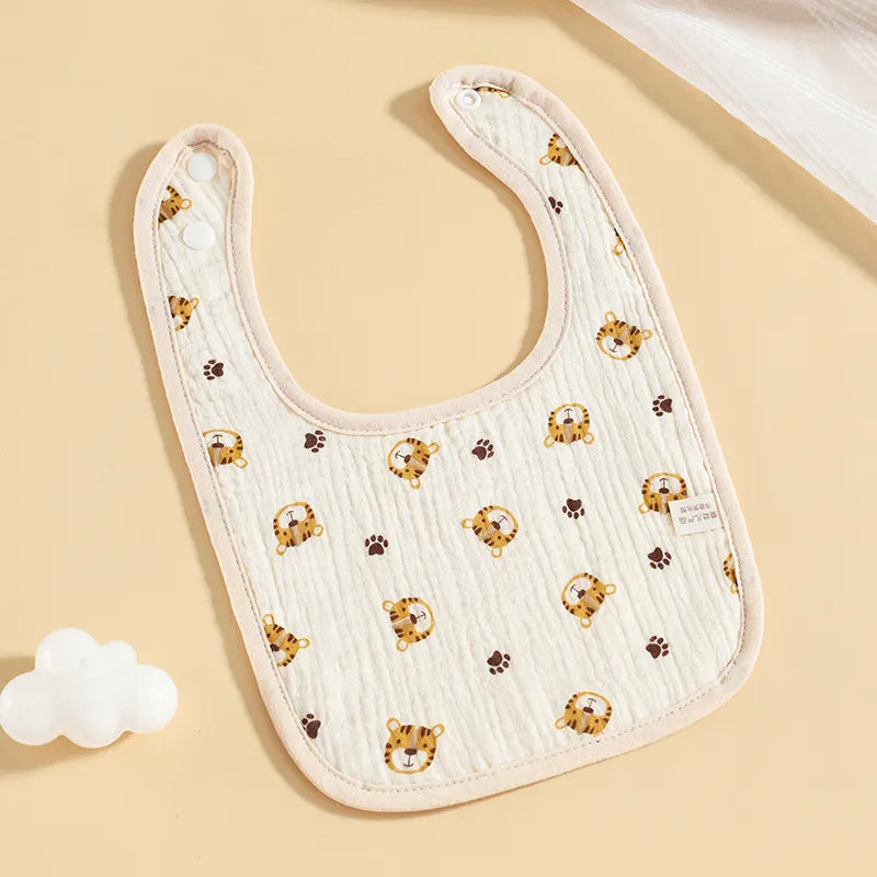 Musselin Lätzchen für Babys – Sanfte Spucktücher mit Druckknopf