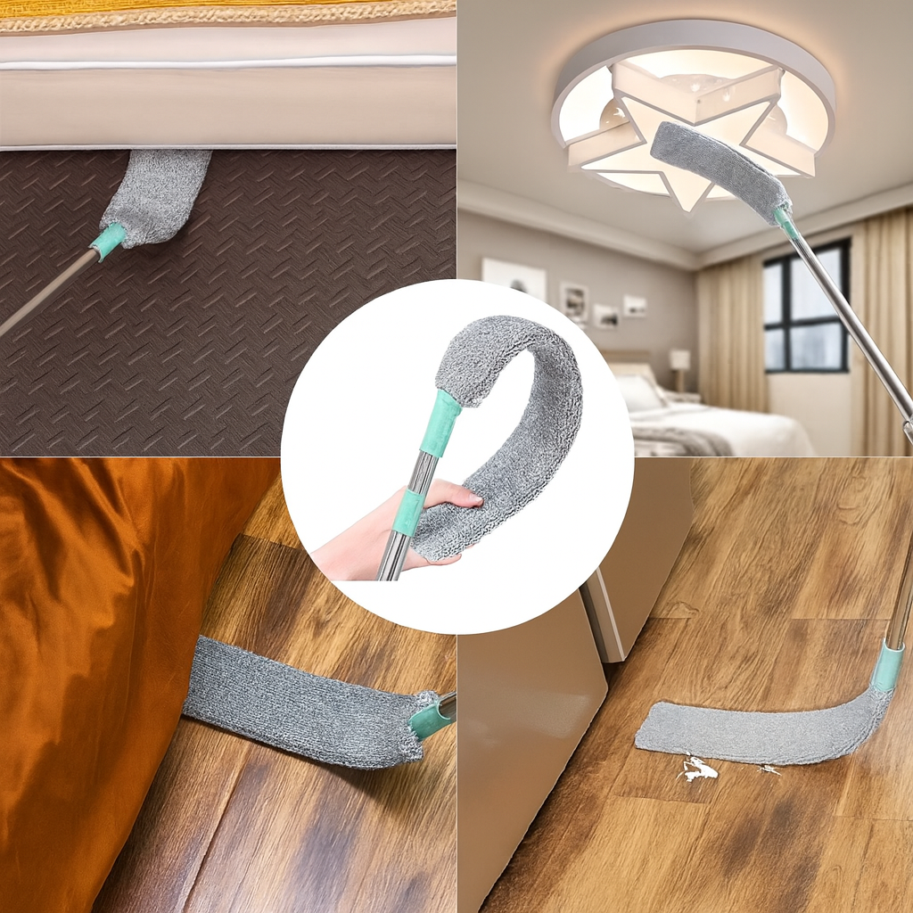 Flexibler Staubduster mit Verlängerbarem Griff – Ideal für enge Stellen