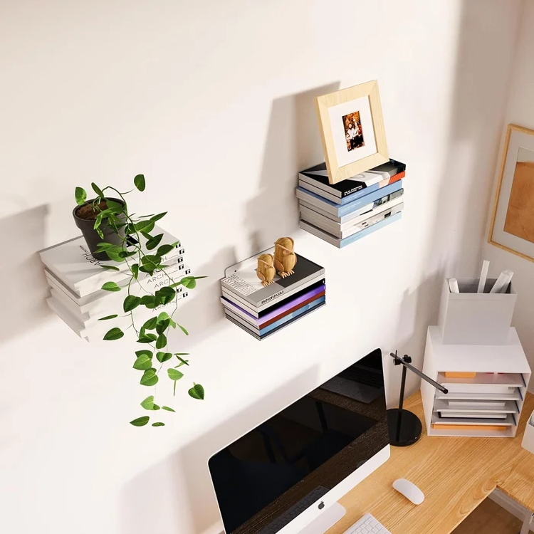 Schwebendes Regal aus Edelstahl – elegante Wandmontage