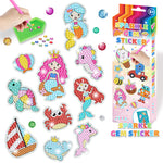 Set mit kreativen Diamant-Mosaik Aufklebern