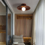 LumiWood | Minimalistische Holz-Deckenleuchte für Flur und Wohnzimmer