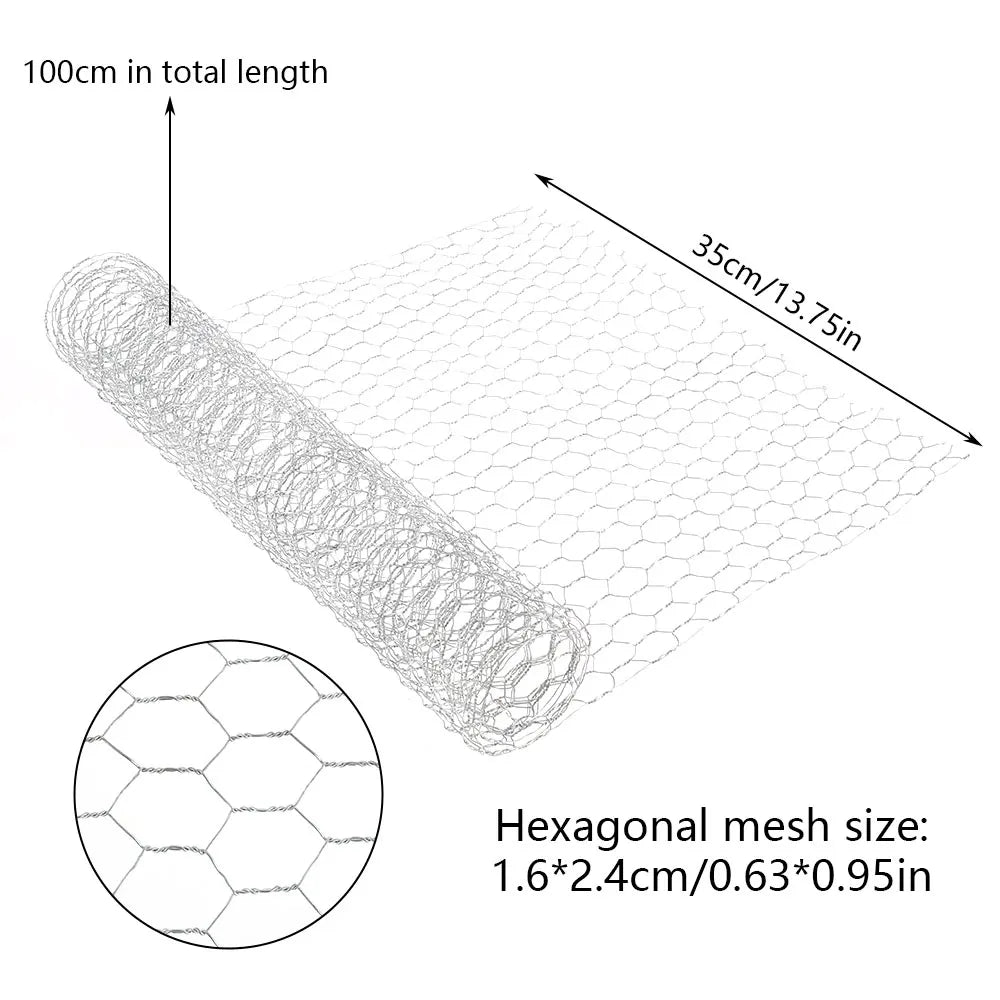 FlexiNet Hexagonal Wire Mesh Roll | Galvanized Quality | 10 m