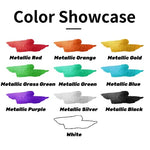 Kreatives Tattoo Marker Set – 10 Farben mit Pinselspitze