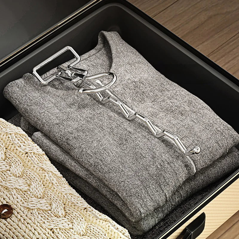 Practical Foldable Stainless Steel Laundry Rack for Travel
