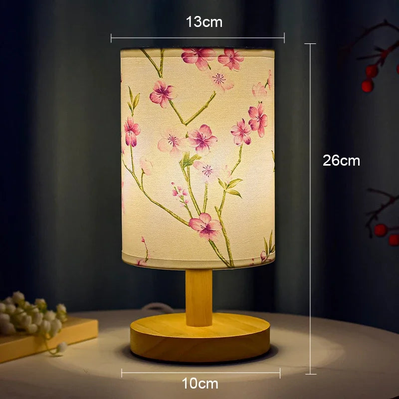 Elegante LED-Tischlampe im asiatischen Stil | Dimmbar | Warmweißes Licht