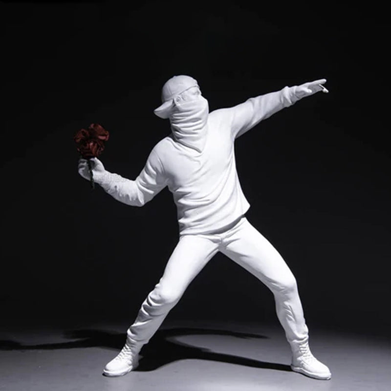 Blumen-Randalierer Dekorationsfigur von Banksy