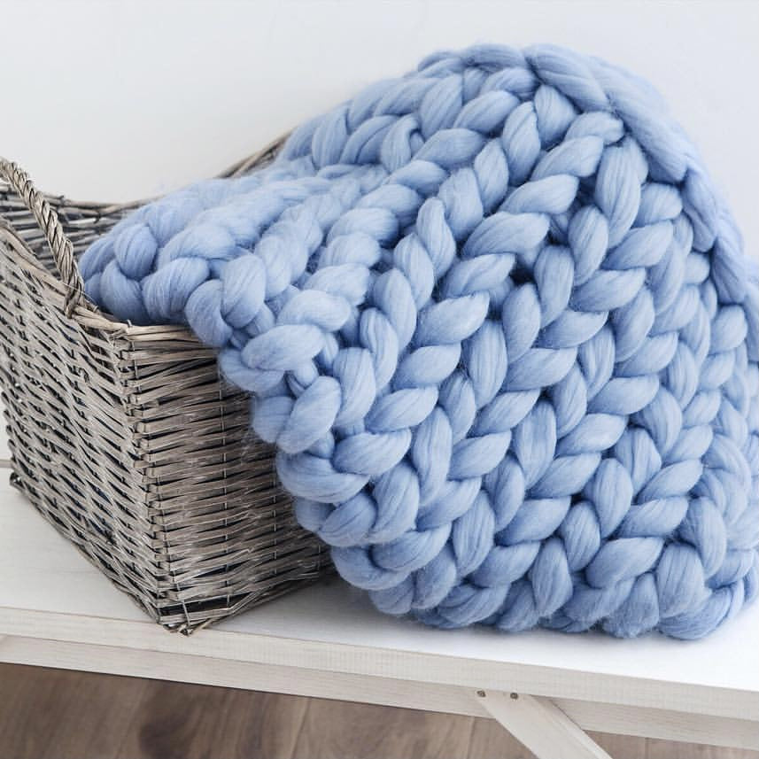 Kuschelige Strickdecke für ultimativen Komfort