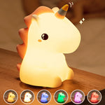 LumiEinhorn LED Night Light | Rechargeable & Touch Control | Magical Lighting for Children's Rooms