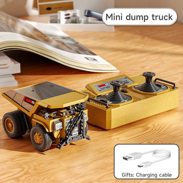 Creative Building Action: Mini RC Construction Vehicle Set