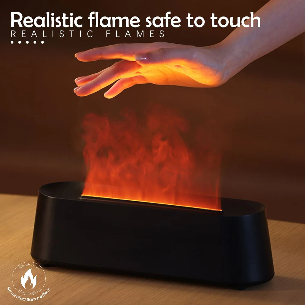 Flaming Elegance: Aroma Diffuser with Soothing Flame Effect